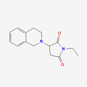 3-(3,4-dihydro-1H-isoquinolin-2-yl)-1-ethylpyrrolidine-2,5-dione