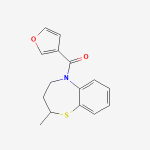 furan-3-yl-(2-methyl-3,4-dihydro-2H-1,5-benzothiazepin-5-yl)methanone