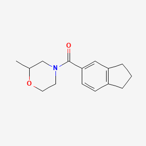 2,3-dihydro-1H-inden-5-yl-(2-methylmorpholin-4-yl)methanone