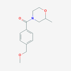 [4-(Methoxymethyl)phenyl]-(2-methylmorpholin-4-yl)methanone