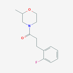 3-(2-Fluorophenyl)-1-(2-methylmorpholin-4-yl)propan-1-one