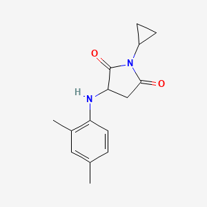 1-Cyclopropyl-3-(2,4-dimethylanilino)pyrrolidine-2,5-dione