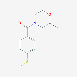 molecular formula C13H17NO2S B7491709 (2-Methylmorpholin-4-yl)-(4-methylsulfanylphenyl)methanone 