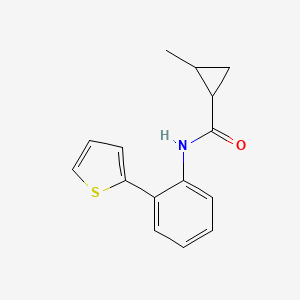 2-methyl-N-(2-thiophen-2-ylphenyl)cyclopropane-1-carboxamide