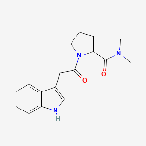 1-[2-(1H-indol-3-yl)acetyl]-N,N-dimethylpyrrolidine-2-carboxamide