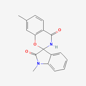 molecular formula C17H14N2O3 B7491770 1',7-dimethylspiro[3H-1,3-benzoxazine-2,3'-indole]-2',4-dione 