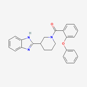 [3-(1H-benzimidazol-2-yl)piperidin-1-yl]-(2-phenoxyphenyl)methanone