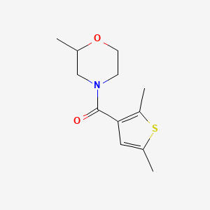 molecular formula C12H17NO2S B7491816 (2,5-Dimethylthiophen-3-yl)-(2-methylmorpholin-4-yl)methanone 