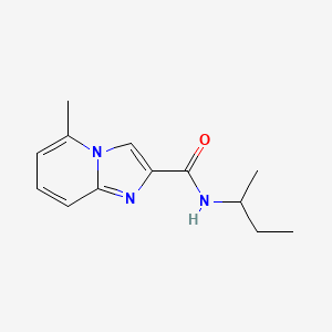 molecular formula C13H17N3O B7491838 N-butan-2-yl-5-methylimidazo[1,2-a]pyridine-2-carboxamide 