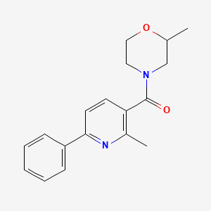 (2-Methylmorpholin-4-yl)-(2-methyl-6-phenylpyridin-3-yl)methanone