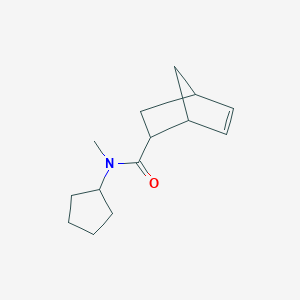 molecular formula C14H21NO B7491850 N-cyclopentyl-N-methylbicyclo[2.2.1]hept-5-ene-2-carboxamide 