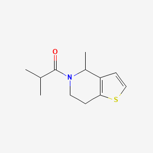 molecular formula C12H17NOS B7491876 2-methyl-1-(4-methyl-6,7-dihydro-4H-thieno[3,2-c]pyridin-5-yl)propan-1-one 