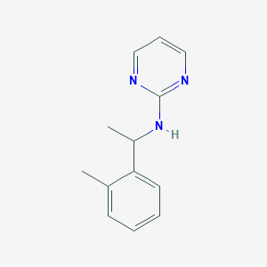 molecular formula C13H15N3 B7491877 N-[1-(2-methylphenyl)ethyl]pyrimidin-2-amine 