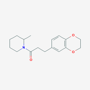 3-(2,3-Dihydro-1,4-benzodioxin-6-yl)-1-(2-methylpiperidin-1-yl)propan-1-one