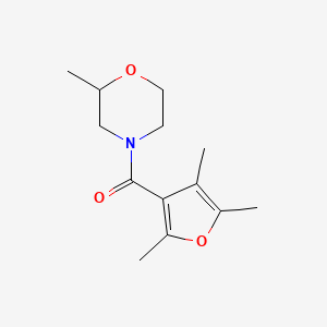 molecular formula C13H19NO3 B7491961 (2-Methylmorpholin-4-yl)-(2,4,5-trimethylfuran-3-yl)methanone 