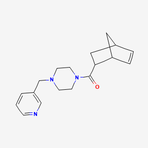 molecular formula C18H23N3O B7491979 2-Bicyclo[2.2.1]hept-5-enyl-[4-(pyridin-3-ylmethyl)piperazin-1-yl]methanone 