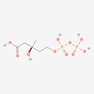molecular formula C6H14O10P2 B074920 (RS)-5-二磷酸甲羟戊酸 CAS No. 1492-08-6