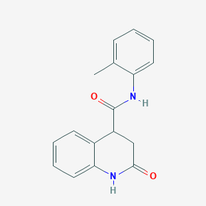 molecular formula C17H16N2O2 B7492010 N-(2-methylphenyl)-2-oxo-3,4-dihydro-1H-quinoline-4-carboxamide 