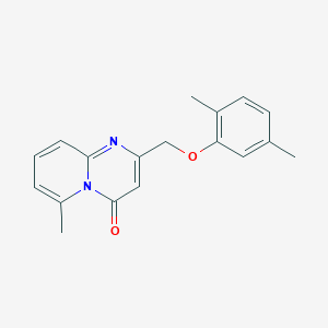 molecular formula C18H18N2O2 B7492046 2-[(2,5-Dimethylphenoxy)methyl]-6-methylpyrido[1,2-a]pyrimidin-4-one 