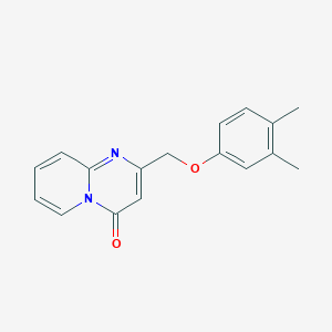 molecular formula C17H16N2O2 B7492052 2-[(3,4-Dimethylphenoxy)methyl]pyrido[1,2-a]pyrimidin-4-one 