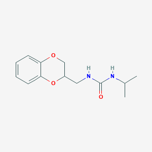 1-(2,3-Dihydro-1,4-benzodioxin-3-ylmethyl)-3-propan-2-ylurea