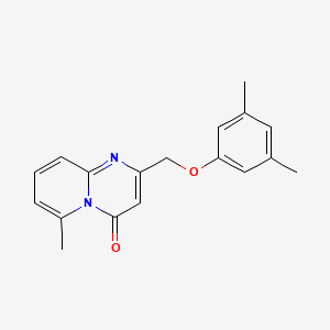 molecular formula C18H18N2O2 B7492066 2-[(3,5-Dimethylphenoxy)methyl]-6-methylpyrido[1,2-a]pyrimidin-4-one 