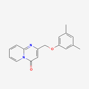 molecular formula C17H16N2O2 B7492074 2-[(3,5-Dimethylphenoxy)methyl]pyrido[1,2-a]pyrimidin-4-one 