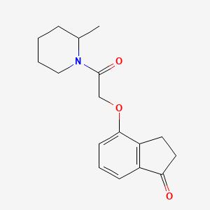 4-[2-(2-Methylpiperidin-1-yl)-2-oxoethoxy]-2,3-dihydroinden-1-one