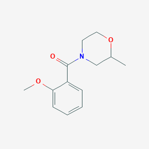 molecular formula C13H17NO3 B7492089 (2-Methoxyphenyl)-(2-methylmorpholin-4-yl)methanone 