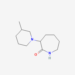 molecular formula C12H22N2O B7492119 3-(3-Methylpiperidin-1-yl)azepan-2-one 