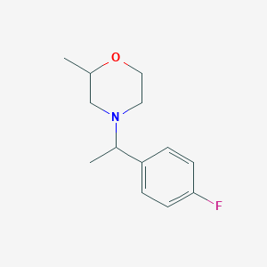 molecular formula C13H18FNO B7492120 4-[1-(4-Fluorophenyl)ethyl]-2-methylmorpholine 