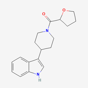 molecular formula C18H22N2O2 B7492162 [4-(1H-indol-3-yl)piperidin-1-yl]-(oxolan-2-yl)methanone 