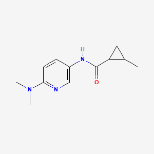 molecular formula C12H17N3O B7492172 N-[6-(dimethylamino)pyridin-3-yl]-2-methylcyclopropane-1-carboxamide 