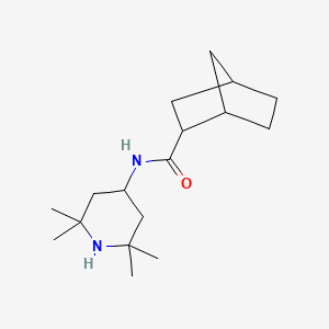 molecular formula C17H30N2O B7492211 N-(2,2,6,6-tetramethylpiperidin-4-yl)bicyclo[2.2.1]heptane-2-carboxamide 