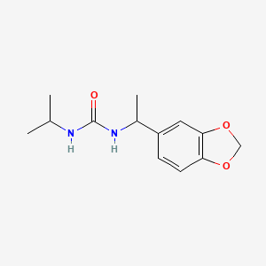 1-[1-(1,3-Benzodioxol-5-yl)ethyl]-3-propan-2-ylurea