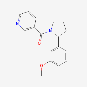 [2-(3-Methoxyphenyl)pyrrolidin-1-yl]-pyridin-3-ylmethanone