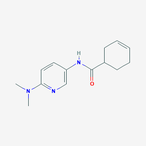 molecular formula C14H19N3O B7492242 N-[6-(dimethylamino)pyridin-3-yl]cyclohex-3-ene-1-carboxamide 