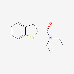 molecular formula C13H17NOS B7492301 N,N-diethyl-2,3-dihydro-1-benzothiophene-2-carboxamide 