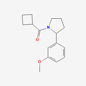 molecular formula C16H21NO2 B7492302 Cyclobutyl-[2-(3-methoxyphenyl)pyrrolidin-1-yl]methanone 