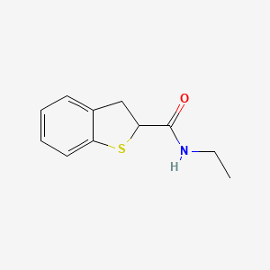 molecular formula C11H13NOS B7492318 N-ethyl-2,3-dihydro-1-benzothiophene-2-carboxamide 