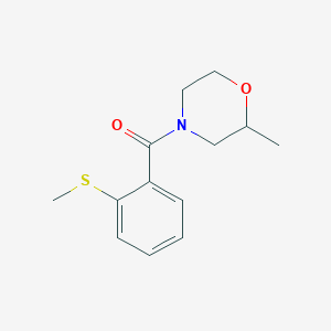 molecular formula C13H17NO2S B7492334 (2-Methylmorpholin-4-yl)-(2-methylsulfanylphenyl)methanone 