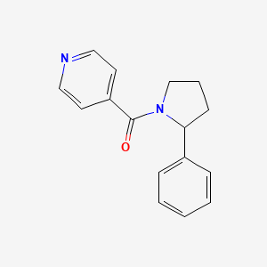 molecular formula C16H16N2O B7492367 (2-Phenylpyrrolidin-1-yl)-pyridin-4-ylmethanone 