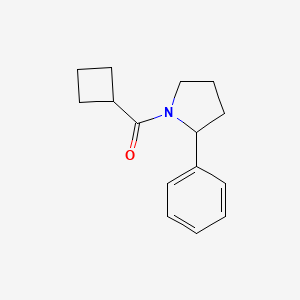 molecular formula C15H19NO B7492386 Cyclobutyl-(2-phenylpyrrolidin-1-yl)methanone 