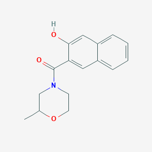 molecular formula C16H17NO3 B7492390 (3-Hydroxynaphthalen-2-yl)-(2-methylmorpholin-4-yl)methanone 