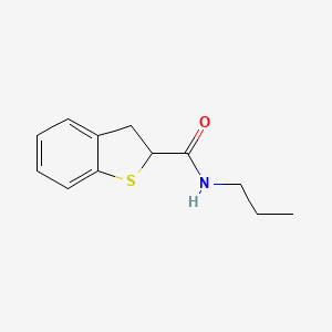 molecular formula C12H15NOS B7492395 N-propyl-2,3-dihydro-1-benzothiophene-2-carboxamide 