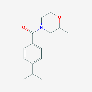 molecular formula C15H21NO2 B7492424 (2-Methylmorpholin-4-yl)-(4-propan-2-ylphenyl)methanone 
