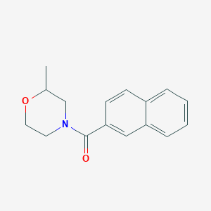 molecular formula C16H17NO2 B7492443 (2-Methylmorpholin-4-yl)-naphthalen-2-ylmethanone 