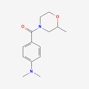 molecular formula C14H20N2O2 B7492458 [4-(Dimethylamino)phenyl]-(2-methylmorpholin-4-yl)methanone 