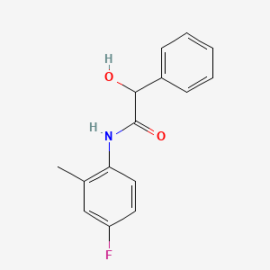 N-(4-fluoro-2-methylphenyl)-2-hydroxy-2-phenylacetamide