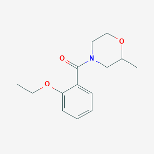 molecular formula C14H19NO3 B7492491 (2-Ethoxyphenyl)-(2-methylmorpholin-4-yl)methanone 